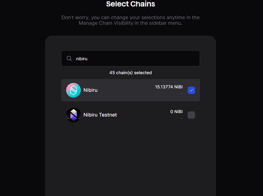 Keplr Nibiru