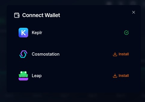Atonex Wallet connect
